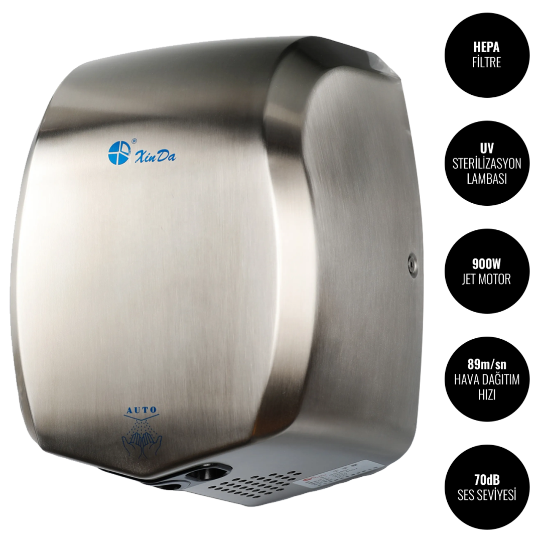 Sensörlü Jet El Kurutma Makinesi - Sensor Jet Hand Dryer - Xinda GSQ60K - KIRCA