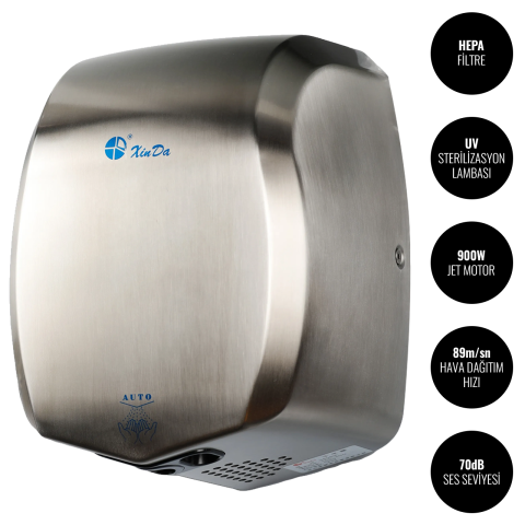 Sensörlü Jet El Kurutma Makinesi - Sensor Jet Hand Dryer - Xinda GSQ60K - KIRCA