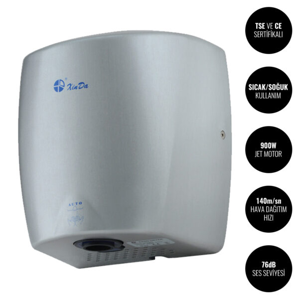 Sensörlü Jet El Kurutma Makinesi GSQ87 - Xinda Jet Hand Dryer @kircaco