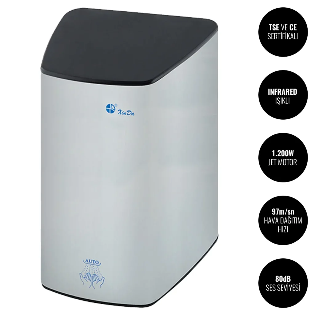 Xinda GSQ120K Sensörlü Jet El Kurutma Makinesi #islakhacim @kircaco