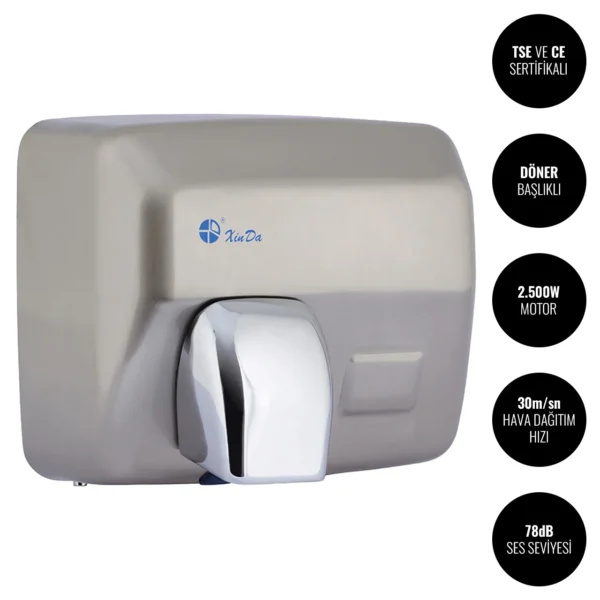 Xinda GSQ250B Döner Başlıklı Sensörlü El Kurutma Makinesi #islakhacim @kircaco
