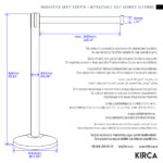 InoBarrier Siyah Şerit Bariyer - Özelleştirilebilir SE25INBBBC01 - Retractable Belt Barrier Customizable @kircaco