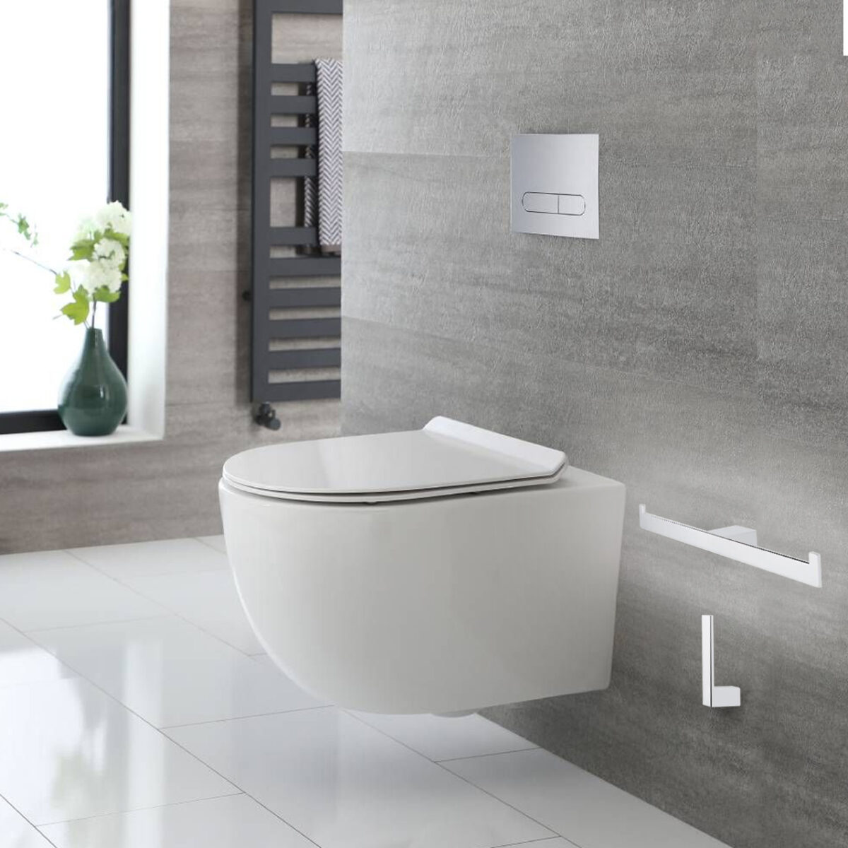 Krom İkili Tuvalet Kağıtlığı - Elegance Serisi EG005
