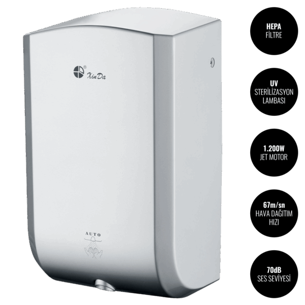 Sensörlü Jet El Kurutma Makinesi GSQ120B - Xinda Jet Hand Dryer @kircaco