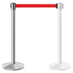 InoBarrier Krom Şerit Bariyer - Kırmızı Şerit BBCS3R - Görsel 2