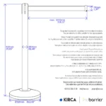 InoBarrier Krom Şerit Bariyer - Siyah Şerit BBCS3B #şeritbariyer @kircaco
