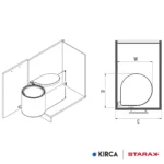Tezgah Altı Otomatik Kapaklı Çöp Kovası 10 LT Blueprint #islakhacim @kircaco