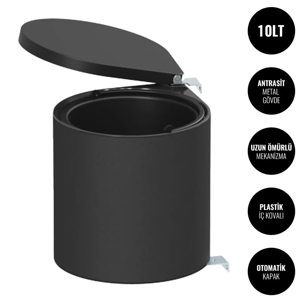 Tezgah Altı Otomatik Kapaklı Çöp Kovası 10 LT #islakhacim @kircaco