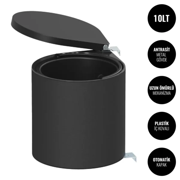 Tezgah Altı Otomatik Kapaklı Çöp Kovası 10 LT #islakhacim @kircaco