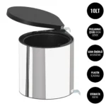 Tezgah Altı Otomatik Kapaklı Paslanmaz Çelik Çöp Kovası 10 LT #islakhacim @kircaco