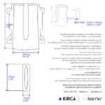 InoBarrier Duvara Monte Krom Şerit Bariyer WBCS3R Kırmızı Şerit #şeritbariyer @kircaco