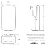 Java TH1500D Kule Tipi Jet El Kurutma Makinesi W6TEPCHDJASJ Tower Type Jet Hand Dryer #islakhacim @kircaco