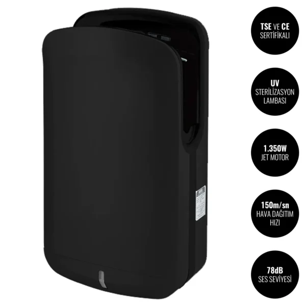 Java TH1500D Kule Tipi Jet El Kurutma Makinesi W6TEPCHDJABJ Tower Type Jet Hand Dryer #islakhacim @kircaco