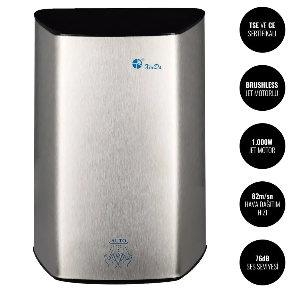 Xinda GSQ100K Sensörlü Jet El Kurutma Makinesi #islakhacim @kircaco