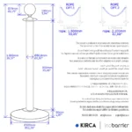 InoBarrier RBSB1P Parlak Siyah Protokol Bariyeri - Tek Direk #güvenlik @kircaco