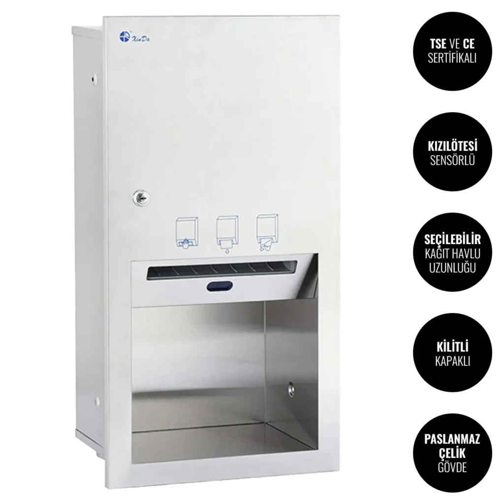 Xinda CZQ20B Sıvaaltı Fotoselli Kağıt Havlu Dispenseri #islakhacim @kircaco