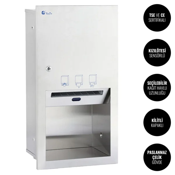 Xinda CZQ20B Sıvaaltı Fotoselli Kağıt Havlu Dispenseri #islakhacim @kircaco