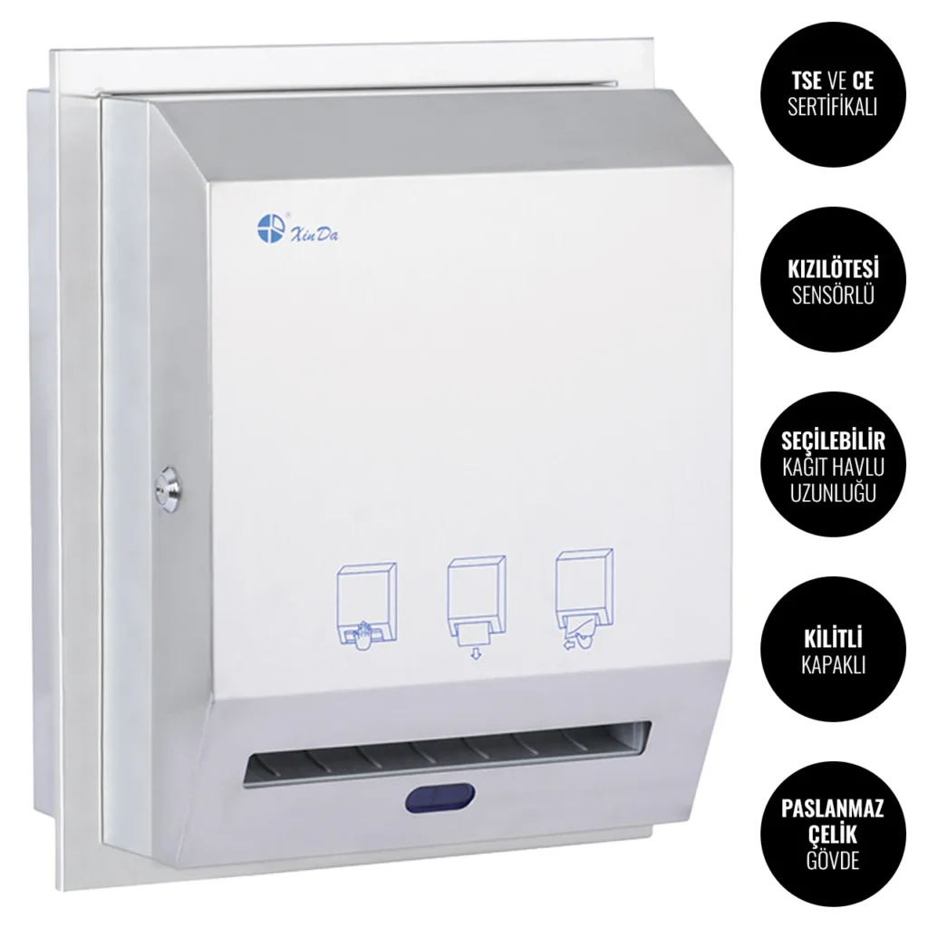Xinda CZQ20K-10 Sıvaaltı Fotoselli Kağıt Havlu Dispenseri #islakhacim @kircaco