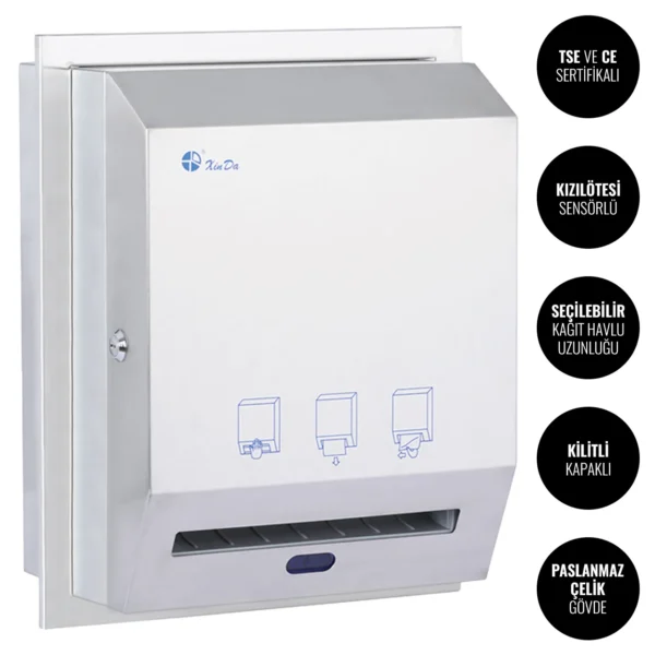 Xinda CZQ20K-10 Sıvaaltı Fotoselli Kağıt Havlu Dispenseri #islakhacim @kircaco