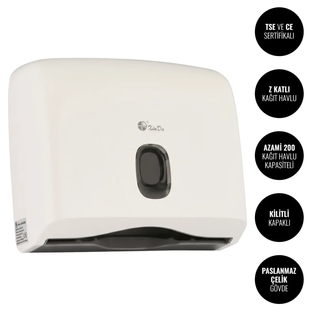 Xinda ZJH230W Manuel Z Katlı Kağıt Havlu Dispenseri #islakhacim @kircaco