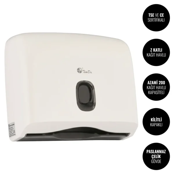 Xinda ZJH230W Manuel Z Katlı Kağıt Havlu Dispenseri #islakhacim @kircaco