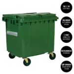 InoBin OCD786 Dış Mekan Tekerlekli Yeşil Çöp Konteyneri 1100lt O6GEPTCDIW4G Outdoor Wheeled Commercial Dumpster @kircaco #dismekan