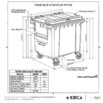 InoBin OCD786 Dış Mekan Tekerlekli Yeşil Çöp Konteyneri 1100lt O6GEPTCDIW4G Outdoor Wheeled Commercial Dumpster @kircaco #dismekan
