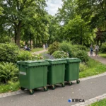 InoBin OCD786 Dış Mekan Tekerlekli Yeşil Çöp Konteyneri 1100lt O6GEPTCDIW4G Outdoor Wheeled Commercial Dumpster @kircaco #dismekan