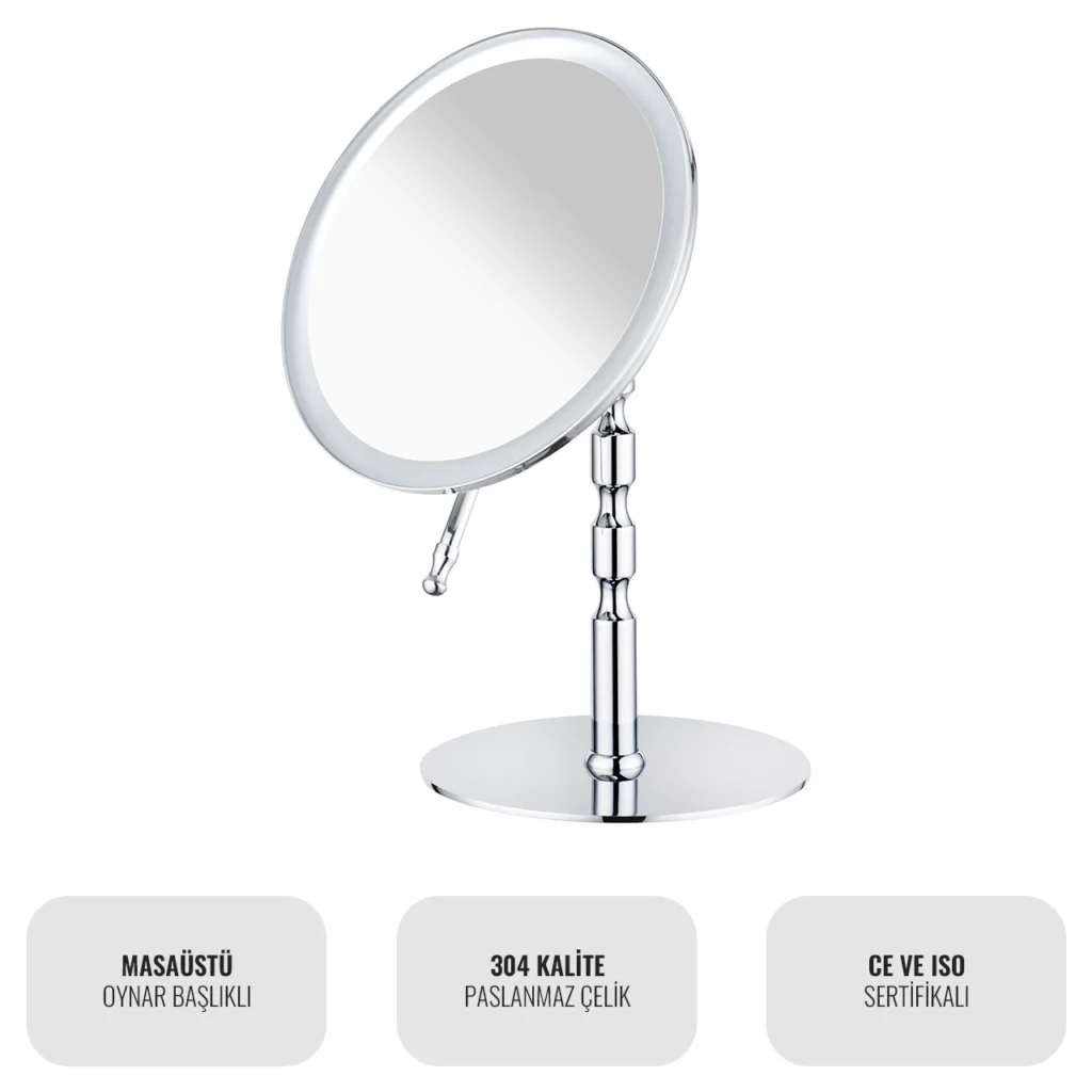 EIM Elegance MMD1LC Masaüstü Makyaj Aynası W6BEPTMMEE0C Single Leg Desktop Makeup Mirror @kircaco #islakhacim #makyajaynasi