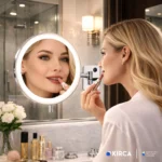 EIM Elegance MML3AC 3 Kollu Mafsallı Ledli Makyaj Aynası - Kare Rozetli W6BEPTMMEE3C Triple Articulated Arm Led Makeup Mirror Square Badge @kircaco #islakhacim #makyajaynasi