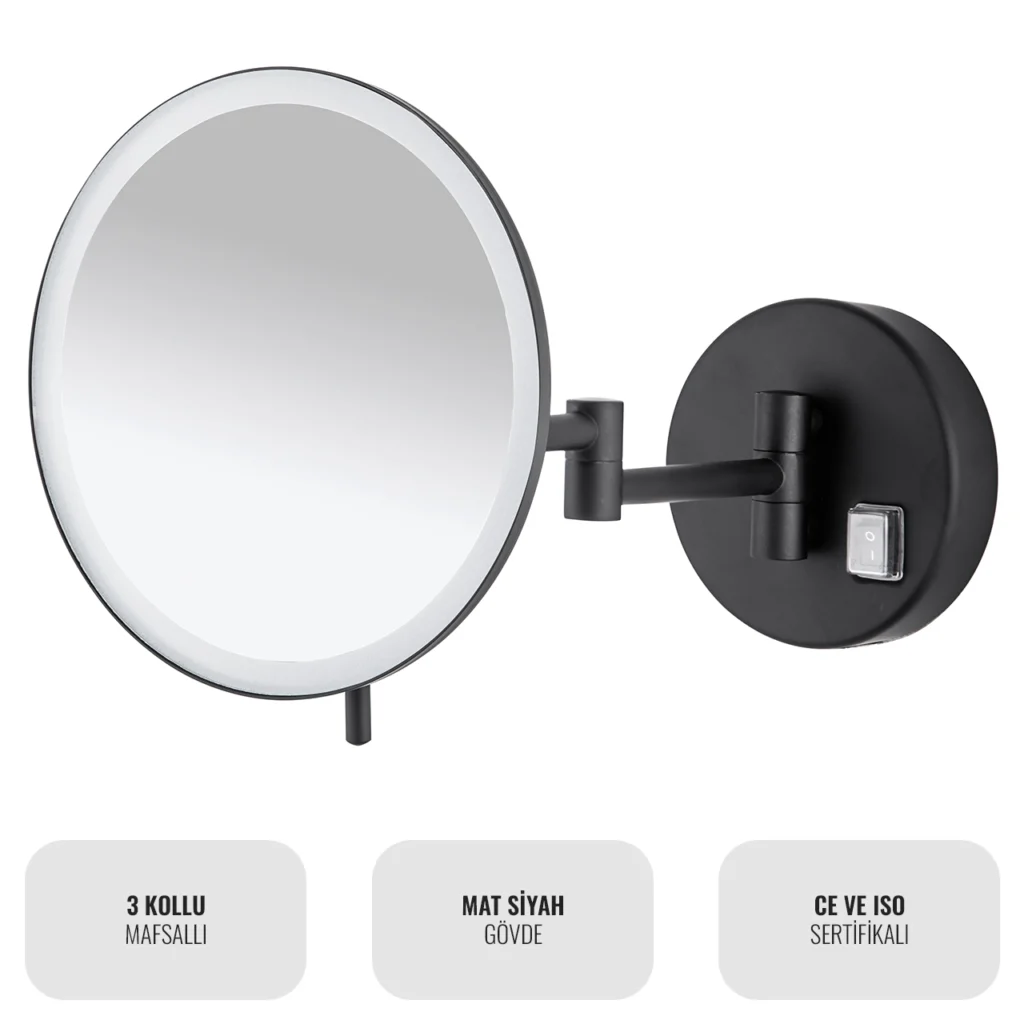 EIM Elegance MML3AB 3 Kollu Mafsallı Ledli Makyaj Aynası W6BEPTMMEE3B Triple Articulated Arm Led Makeup Mirror @kircaco #islakhacim #makyajaynasi