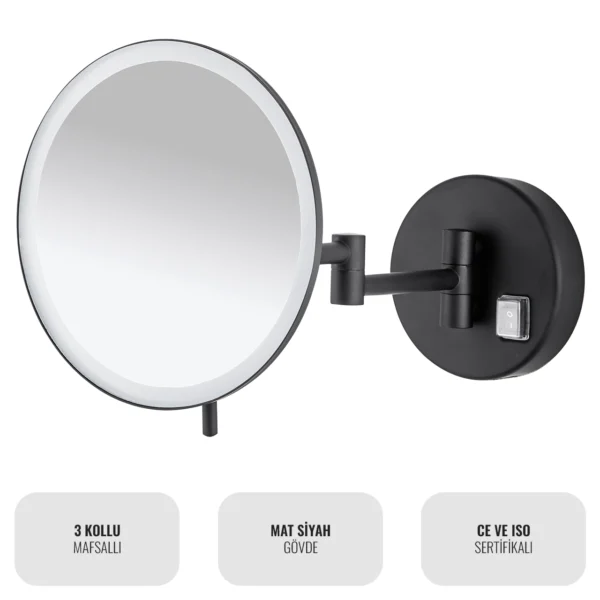 EIM Elegance MML3AB 3 Kollu Mafsallı Ledli Makyaj Aynası W6BEPTMMEE3B Triple Articulated Arm Led Makeup Mirror @kircaco #islakhacim #makyajaynasi