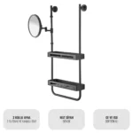 EIM Elegance SSH3AB Makyaj Aynalı Duş Rafı W6BEPTSSEE2B Makeup Mirror Shower Shelf @kircaco #islakhacim #dusrafi