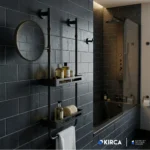 EIM Elegance SSH3AB Makyaj Aynalı Duş Rafı W6BEPTSSEE2B Makeup Mirror Shower Shelf @kircaco #islakhacim #dusrafi