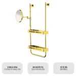 EIM Elegance SSH3AG Makyaj Aynalı Duş Rafı W6BEPTSSEE2G Makeup Mirror Shower Shelf @kircaco #islakhacim #dusrafi