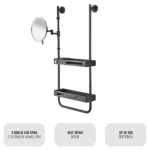 EIM Elegance SSL3AB Led Makyaj Aynalı Duş Rafı W6BEPTSSEE3B Led Makeup Mirror Shower Shelf @kircaco #islakhacim #dusrafi