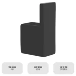 EIM Elegance TRH1AB Siyah Havlu Askısı W6BEPTTREE1B Black Towel Rack @kircaco #islakhacim #havluaskisi