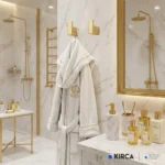 EIM Elegance TRH1AG Altın Havlu Askısı W6BEPTTREE1G Gold Towel Rack @kircaco #islakhacim #havluaskisi
