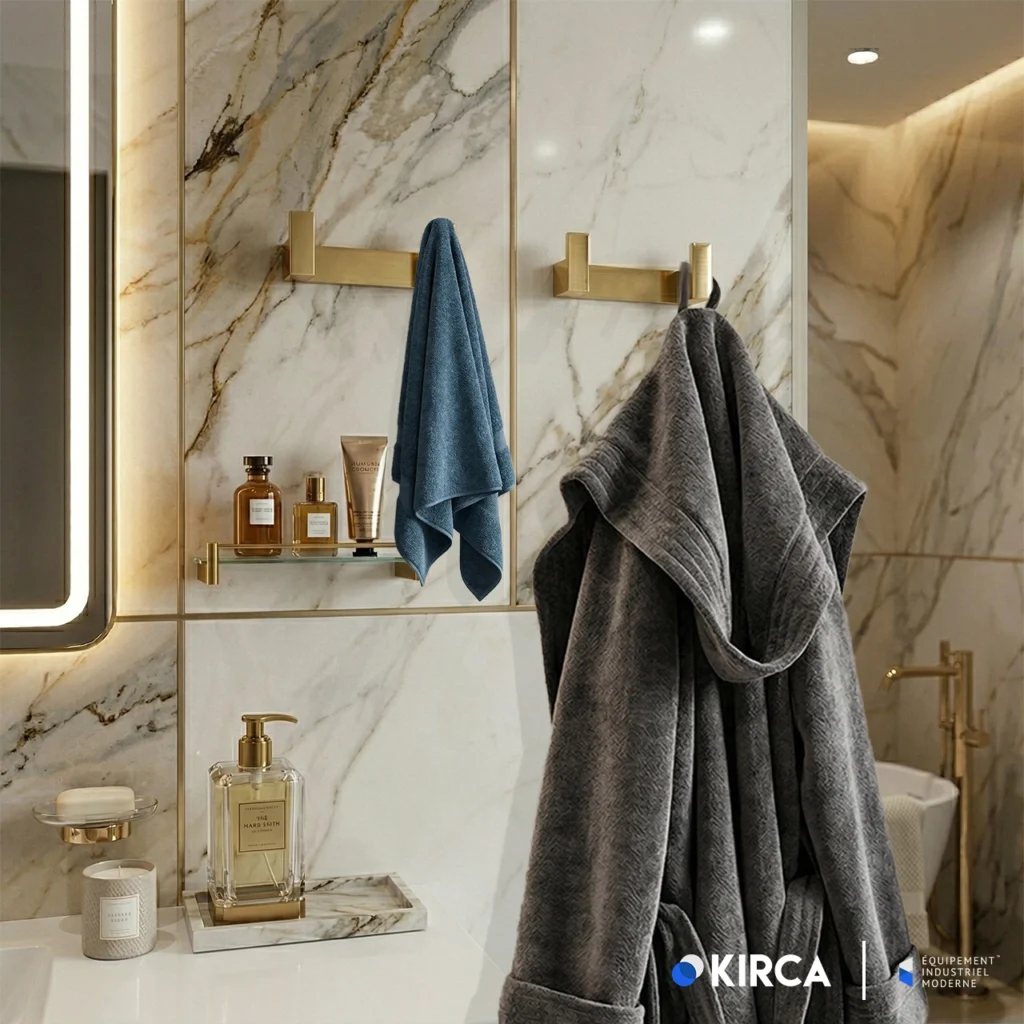 EIM Elegance TRH2AG Altın İkili Havlu Askısı W6BEPTTREE2G Gold Dual Towel Rack @kircaco #islakhacim #havluaskisi
