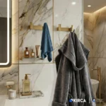 EIM Elegance TRH2AG Altın İkili Havlu Askısı W6BEPTTREE2G Gold Dual Towel Rack @kircaco #islakhacim #havluaskisi