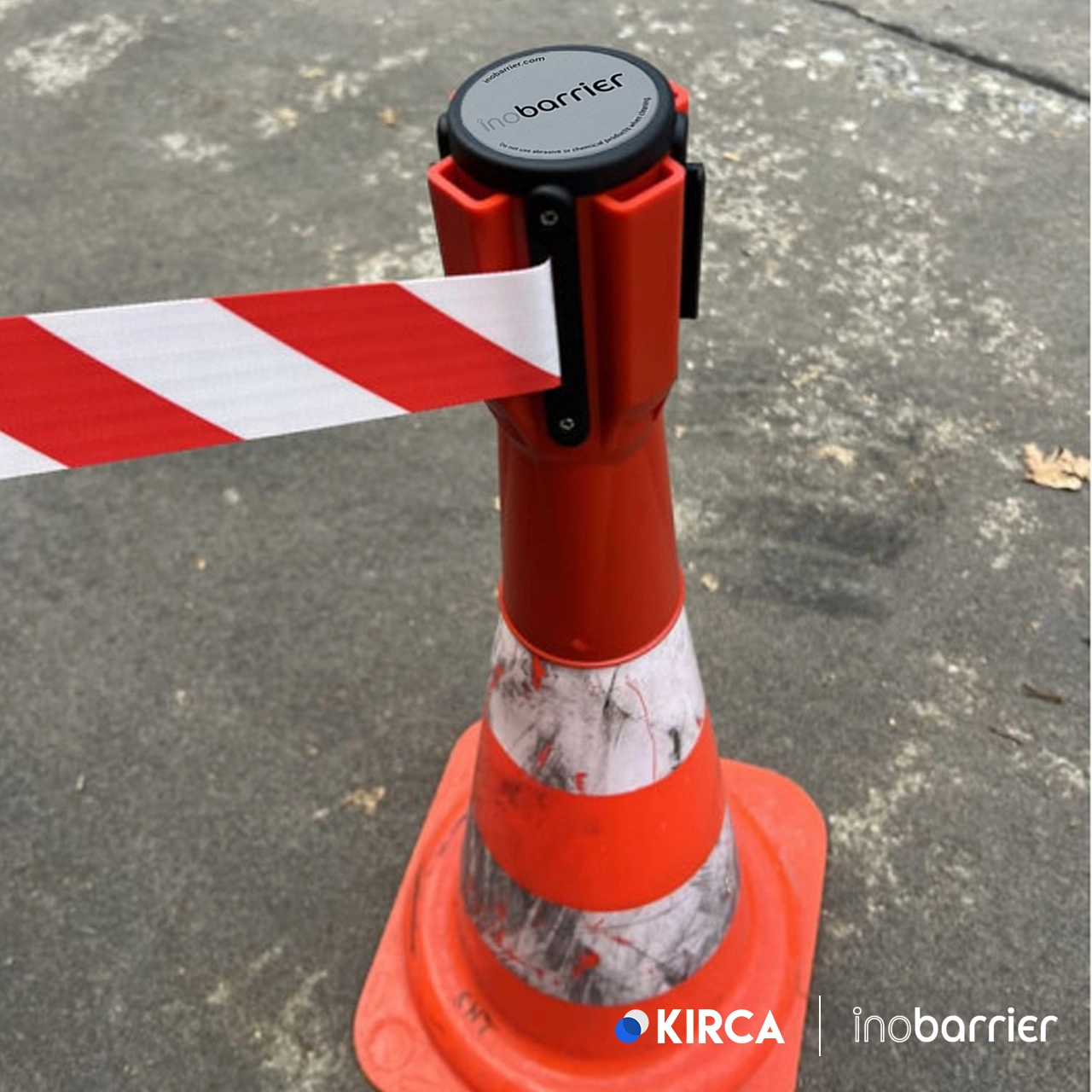 InoBarrier Koni Üstü Şerit Bariyer TBCS3E 3M Dikkat S6SEPTTBIT3E Cone Topper Belt Barrier 3M Emergency #security #seritbariyer @kircaco