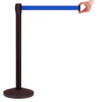 InoBarrier BBBA2K Siyah Şerit Bariyer 2m Mavi Şerit S6TEPTBBIM2K Black Retractable Belt Barrier 2m Royal Blue Belt #guvenlikekipmanlari #seritbariyer @kircaco