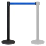 InoBarrier BBBA2K Siyah Şerit Bariyer 2m Mavi Şerit S6TEPTBBIM2K Black Retractable Belt Barrier 2m Royal Blue Belt #guvenlikekipmanlari #seritbariyer @kircaco