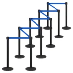 InoBarrier BBBA2K Siyah Şerit Bariyer 2m Mavi Şerit S6TES1BBIM2K Black Retractable Belt Barrier 2m Royal Blue Belt #guvenlikekipmanlari #seritbariyer @kircaco