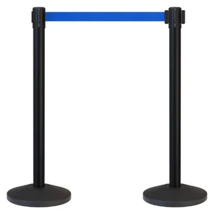 InoBarrier BBBA2K Siyah Şerit Bariyer 2m Mavi Şerit S6TES2BBIM2K Black Retractable Belt Barrier 2m Royal Blue Belt #guvenlikekipmanlari #seritbariyer @kircaco