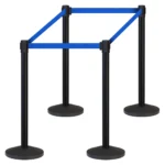 InoBarrier BBBA2K Siyah Şerit Bariyer 2m Mavi Şerit S6TES4BBIM2K Black Retractable Belt Barrier 2m Royal Blue Belt #guvenlikekipmanlari #seritbariyer @kircaco