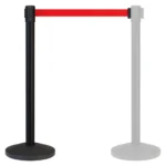 InoBarrier BBBA3R Siyah Şerit Bariyer 3m Kırmızı Şerit S6TEPTBBIM3R Black Retractable Belt Barrier 3m Red Belt #guvenlikekipmanlari #seritbariyer @kircaco