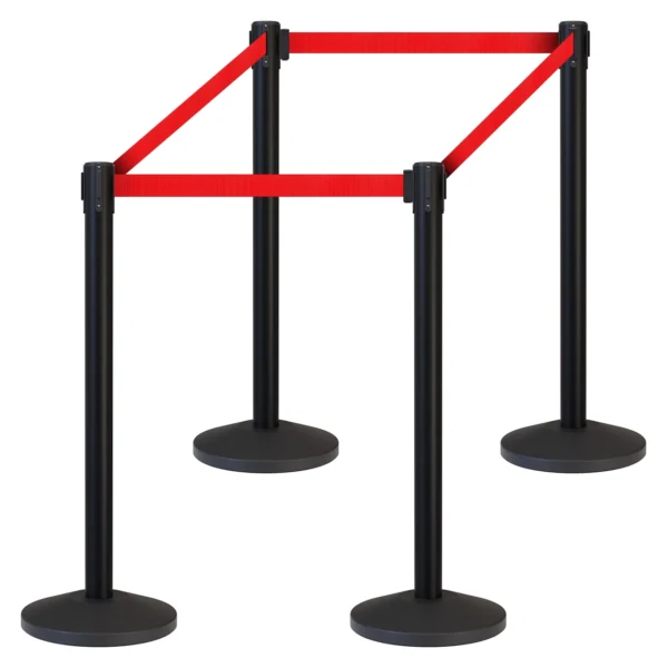 InoBarrier BBBA3R Siyah Şerit Bariyer 3m Kırmızı Şerit S6TES4BBIM3R Black Retractable Belt Barrier 3m Red Belt #guvenlikekipmanlari #seritbariyer @kircaco