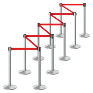 InoBarrier BBCA3R Krom Şerit Bariyer 3m Kırmızı Şerit S6TES1BBIS3R Chrome Retractable Belt Barrier 3m Red Belt #guvenlikekipmanlari #seritbariyer @kircaco