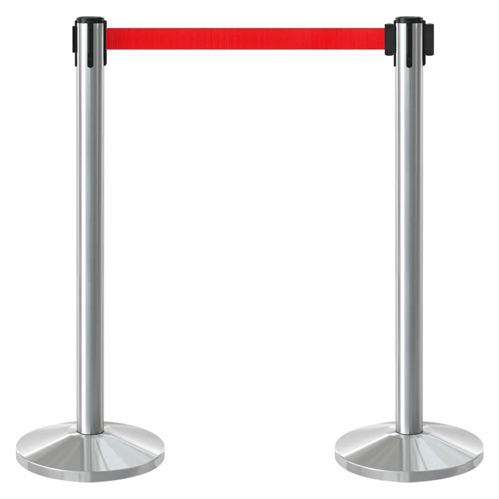 InoBarrier BBCA3R Krom Şerit Bariyer 3m Kırmızı Şerit S6TES2BBIS3R Chrome Retractable Belt Barrier 3m Red Belt #guvenlikekipmanlari #seritbariyer @kircaco